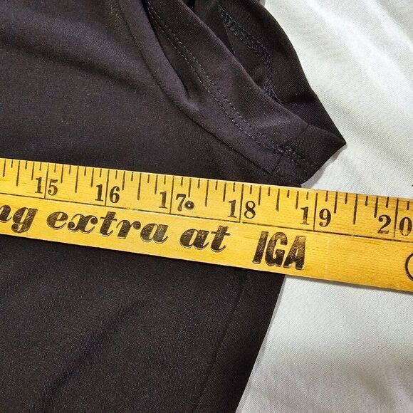 NWT MICHAEL KORS BLACK SCOOP NECK SKATER DRESS SHORT SIZE LARGE - Picture 15 of 16